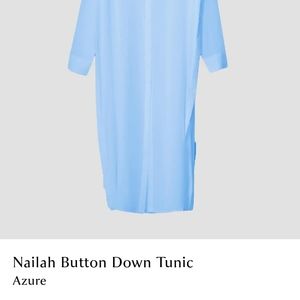 Universal Standard Button Down Tunic Blue